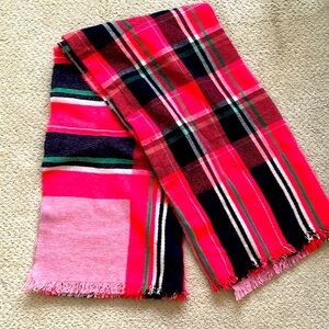 Jcrew Plaid Wool Blanket Scarf